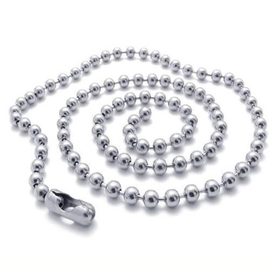 image 1 of 20cm Long Metal Ball Chain Extender for Label Tags - 100pcs