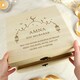 image 2 of Personalised Eid and Ramadan Large Wooden Keepsake Box Brown