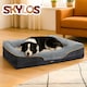 image 9 of Skylos Grey 80cm Orthopedic Dog Bed Memory Foam Washable Pet Puppy Mattress | Grey | 80 x 56cm | One Size