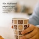 image 2 of 50pc 8oz Hot Cold Printed Paper Cups Hot Cold Drinks Biodegradable BBQs Picnics Weddings