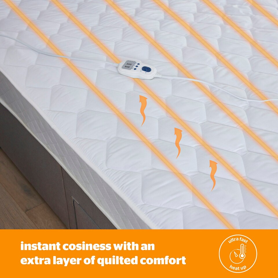 image 1 of Silentnight Multi Zone Quilted Heated Mattress Topper, Electric Topper, Double