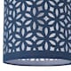 image 4 of Set of 2 Navy Blue Laser Cut 15.5cm Table Lamp Shades Blue