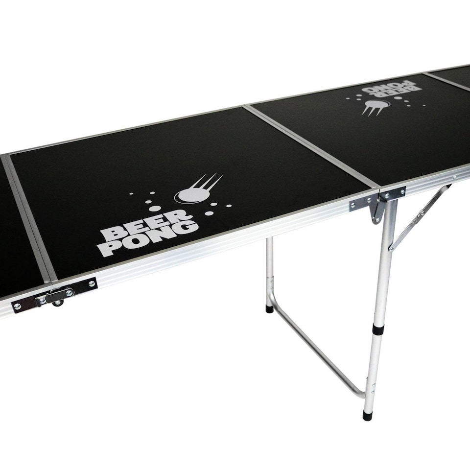 image 1 of Official Size 8 Foot Folding Beer Pong Table BBQ Drinking Party