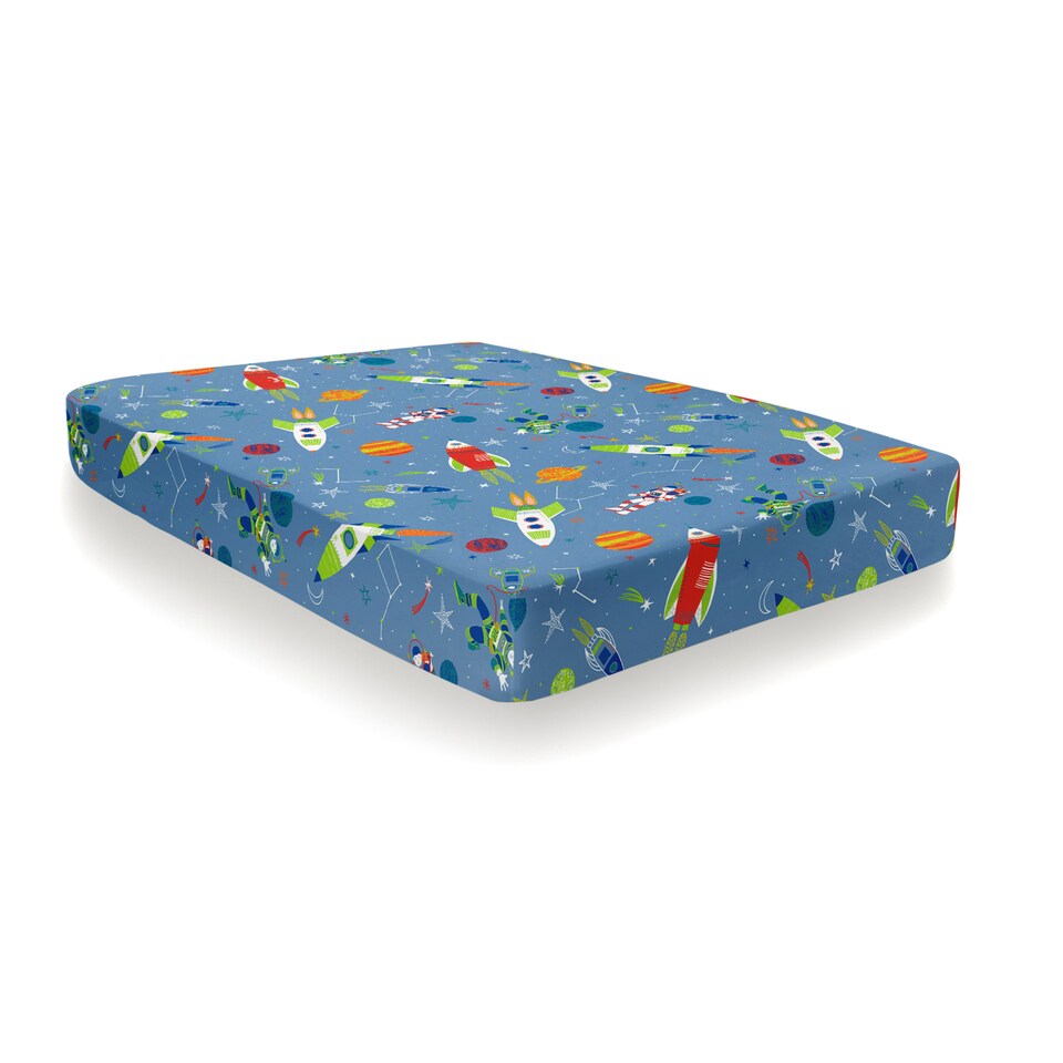 image 1 of Bedlam Supersonic Fitted Bed Sheet Blue