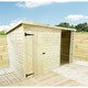 image 3 of 10 x 3 Garden Shed Pressure Treated T&G PENT Wooden Garden Shed + SIDE STORAGE (10' x 3' / 10ft x 3ft) (10 x 3)