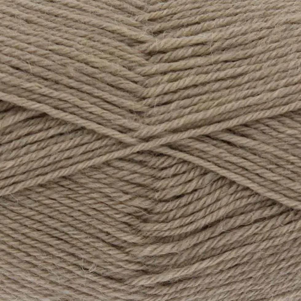 King Cole Beige Merino Blend 4 Ply Yarn (Value Pack 12 x 50g Balls) For Crochet, Knitting - 180m per ball