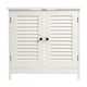 image 1 of Living and Home Under Sink Bathroom Cabinet with 2 Shutter Doors White