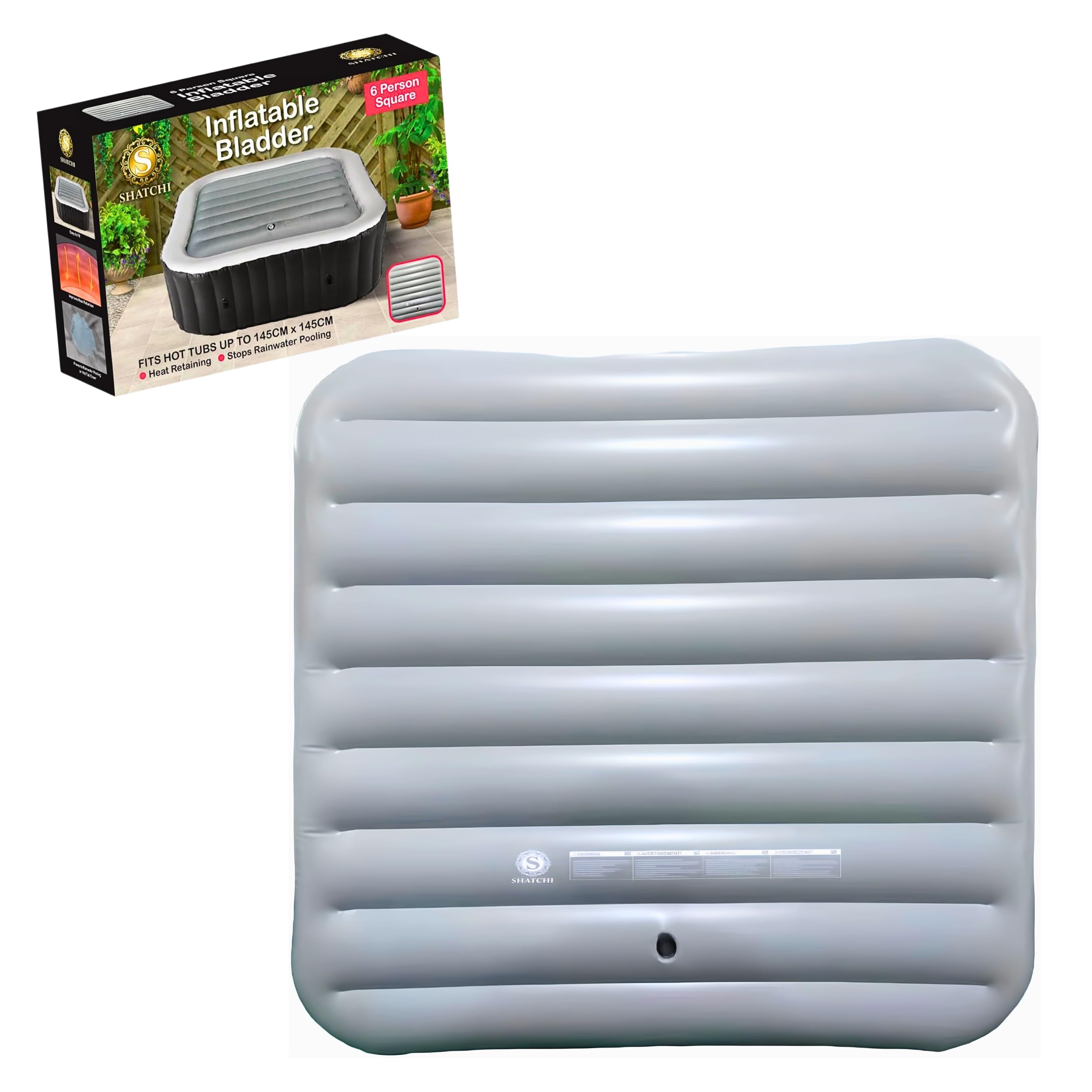 Inflatable Square Bladder Fits All 6 Person Square Hot Tubs Up to 145cm