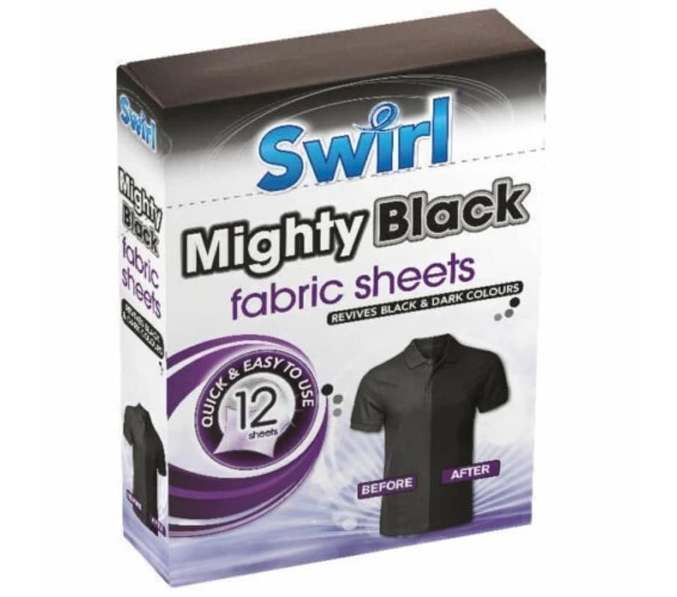 image 1 of Clothes Fabric Revives Stain Remover Mighty Renovator Black 12 Pack