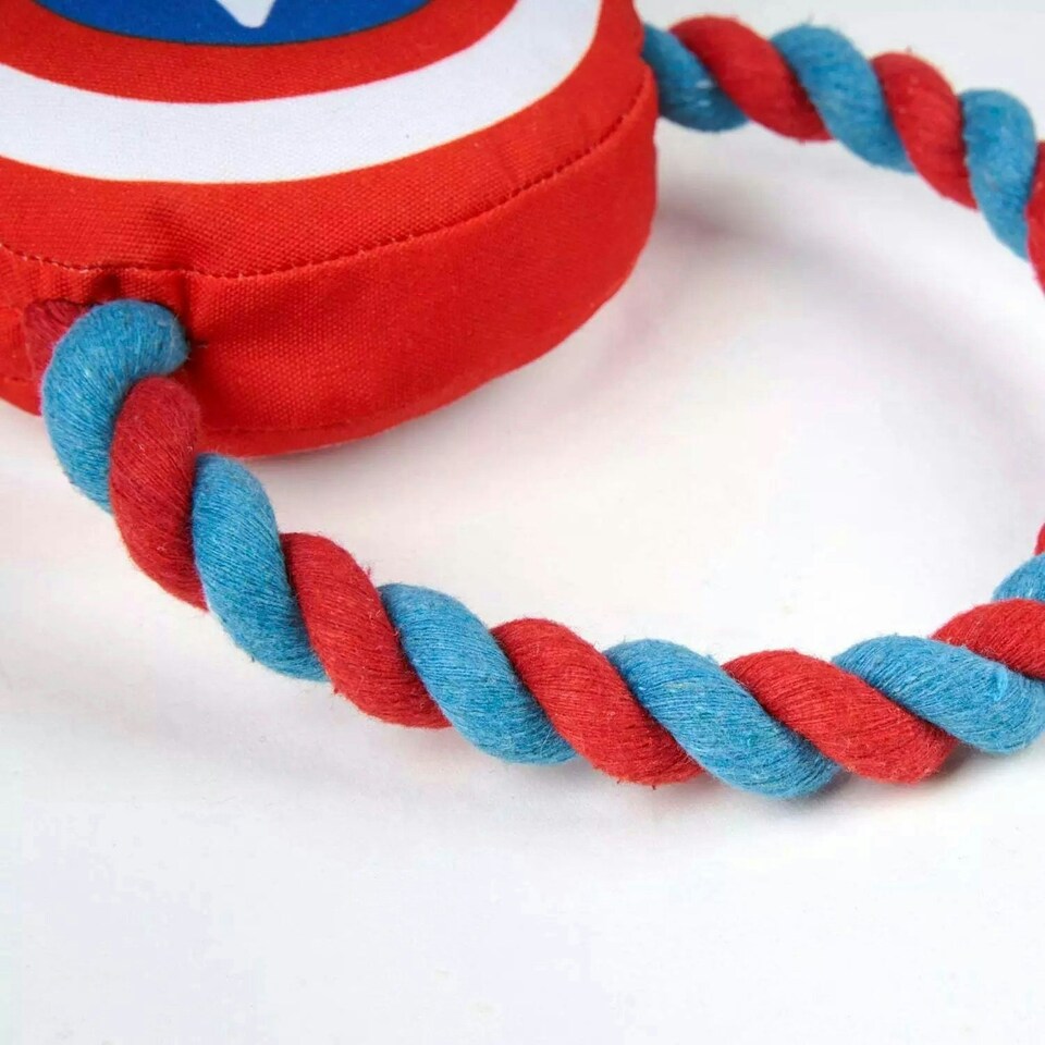 image 1 of Marvel Captain America Rope Dog Toy