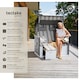 image 2 of Beach Chair Sylt with cushions, footrest and rain cover | Brown | black/grey/brown | 1