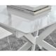 image 4 of Furniturebox Lira 120cm Rectangular Extending White High Gloss 4 6 Seat Dining Table