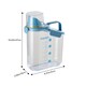 image 2 of Living and Home 2L Dry Food Airtight Storage Container Box | Blue
