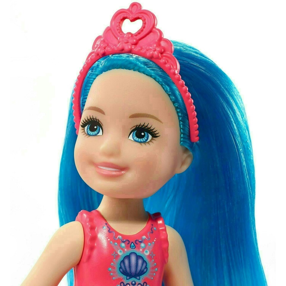 image 1 of Barbie Dreamtopia 14 cm Chelsea Sprite Doll With Blue Hair