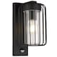 image 5 of CGC Alvin PIR Motion Sensor Black Outdoor Stainless Steel Cage Wall Lantern Light IP54