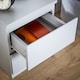 image 5 of Grey 2 Drawer Bedside Cabinet Nightstand Modern Storage Unit Furniture Bedroom
