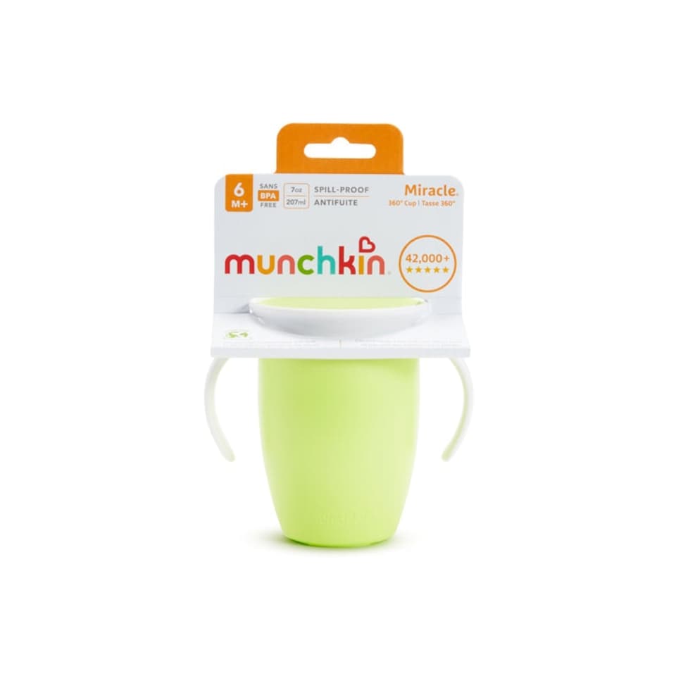 image 1 of Munchkin Miracle Trainer Cup 7Oz - Green