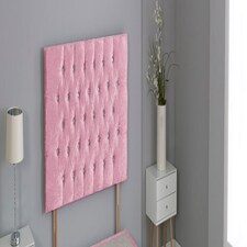 Pink Crush Velvet Chesterfield Crystal Button Headboard Pink | 6FT Superking 26"inch Headboard