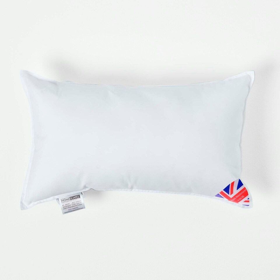 image 1 of Homescapes Luxury Super Microfibre Cushion Pad Insert Inner 50 x 30 cm (20 x 12") White