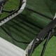 image 8 of Outsunny Foldable Garden Recliner Chair Set of 2 w/ Footstool & Headrest, Grey