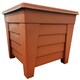 image 3 of 2 x Terracotta Grosvenor Square & 2 x Long Grosvenor Troughs Planter Sets For Home & Garden Brown