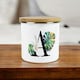 image 2 of Green & Gold Letter U Large Storage Canister | White | Letter U