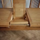 image 9 of Rustic Oak Extending Dining Kitchen Table 78×90×120 cm Extending to 150 cm