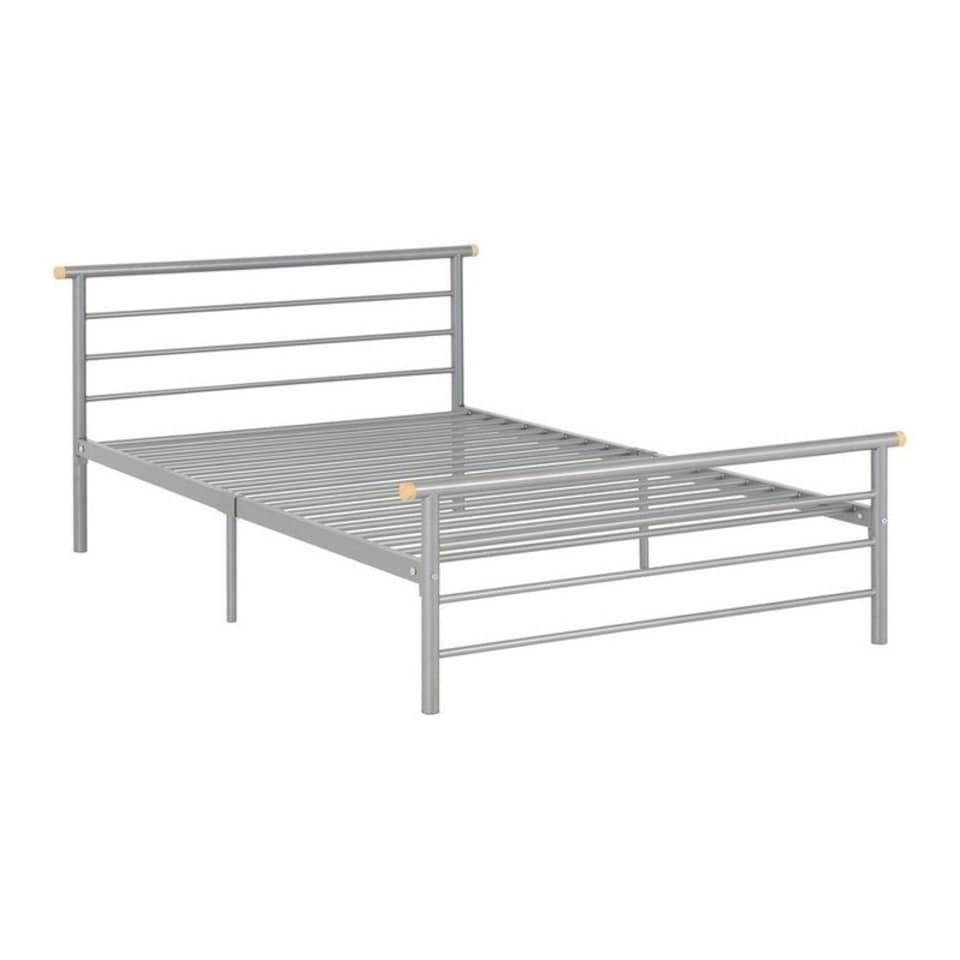 image 1 of Orion 4 Feet 6 Inches Bed Frame - L199 x W148 x H84 cm - Silver