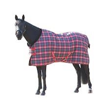 Tempest Plus 200 Standard-Neck Tartan Horse Stable Rug - Red - 5´ 6"