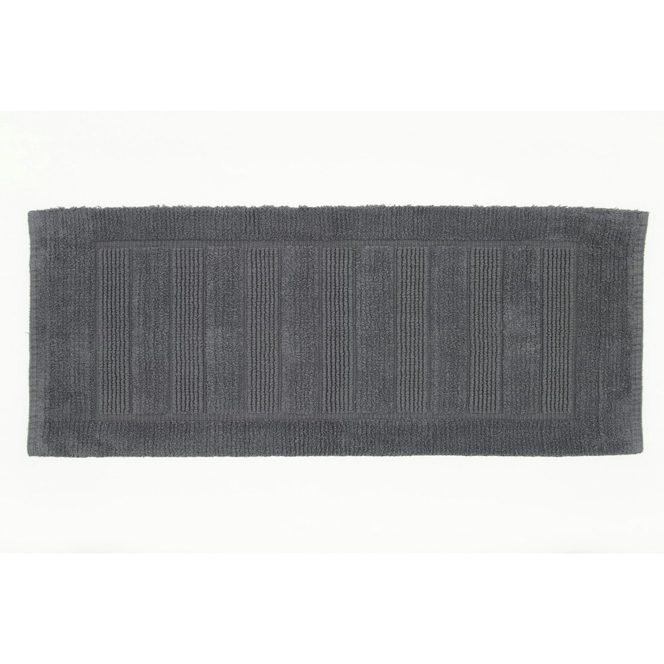 image 1 of Bliss Pima 100% Cotton Bath Mat 50x80cm – Ultra-Soft 1600GSM Luxury Bathroom Rug Grey | Carbon | 50 x 80cm1