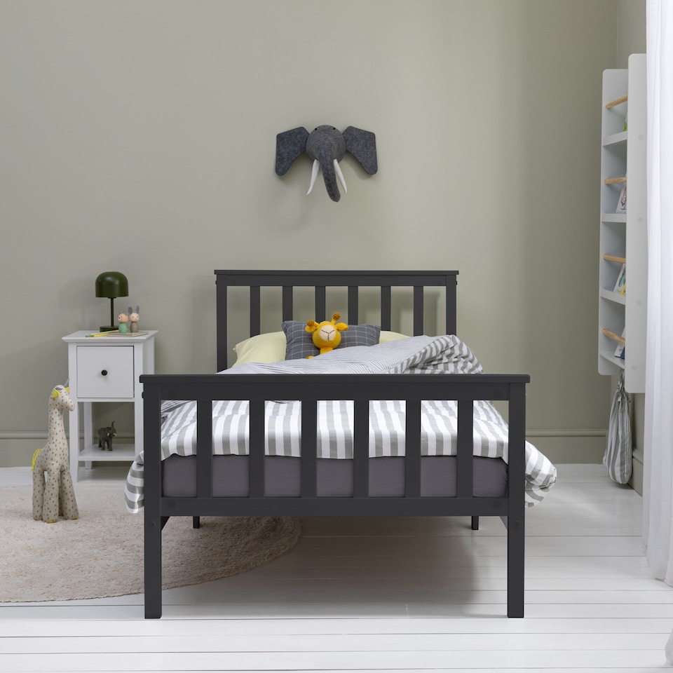 image 1 of Otis Single Bed 3ft Frame in Anthracite