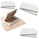 image 3 of 100 x White Small Single Wall Die Cut Packing Shipping Boxes C6 White