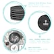 image 2 of Argon Tableware 12 Piece Linea Round Slate Placemats & Coasters Set - 10cm Grey