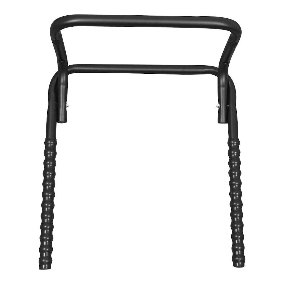 image 1 of Folding Bicycle Storage Rack with Plastic Grips