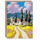 image 1 of Italian Countryside Villa Cypress Trees Landscape Birthday Greeting Card