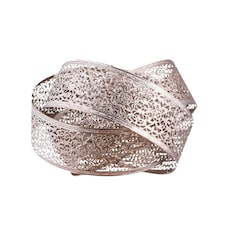 Moroccan Style Layered Ceiling Light Shade | Chrome | Medium | 1