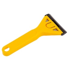 Blackspur Carbon Steel Window Scraper - 14.5cm x 6cm - Yellow