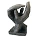 image 6 of Hand in Hand Sculpture in Bronze Colour A Symbol of Enduring Love & Connection Wedding Present Anniversary Romantic Gift  inspired by Rodin's The Secret