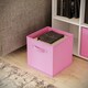 image 4 of Wide 7-Cube Bookcase With Drawers | White | White & Light Pink | 1