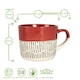 image 3 of Nicola Spring Ceramic Dipped Dash Coffee Mugs - 475ml - 4 Colours Multi
