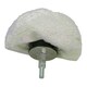 image 3 of Dome Domed Final Finishing Polishing Mop 110mm Wide Soft Grade Cotton 4pk