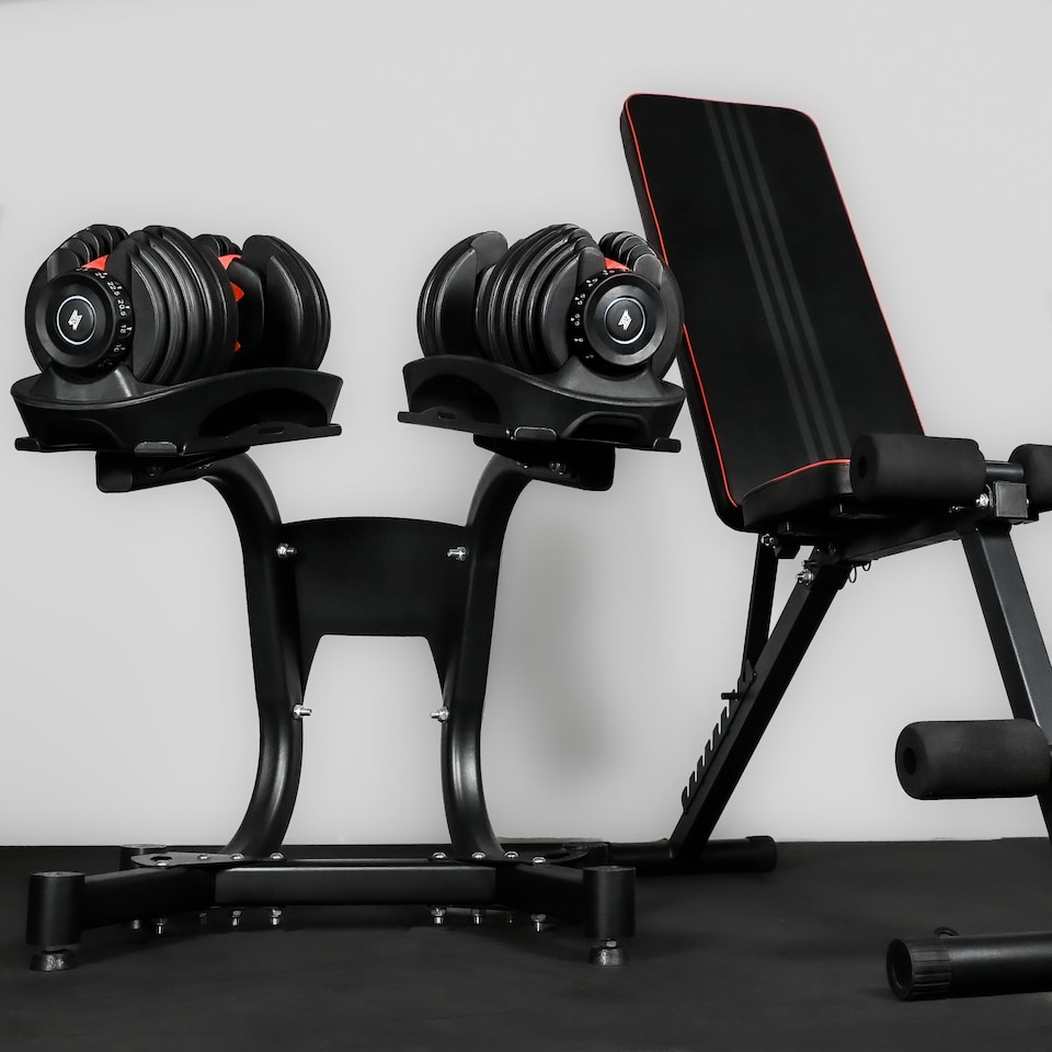 image 1 of GYM SETS UK Adjustable Dumbbell Rack (24kg/40kg)- (Just Rack)