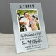 image 1 of Personalised Anniversary 4x4 Glitter Glass Photo Frame Silver | One Size