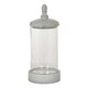 image 1 of Sona Large Hurricane Lantern Candle Holder with Lid - Glass - L21 x W21 x H50 cm - White