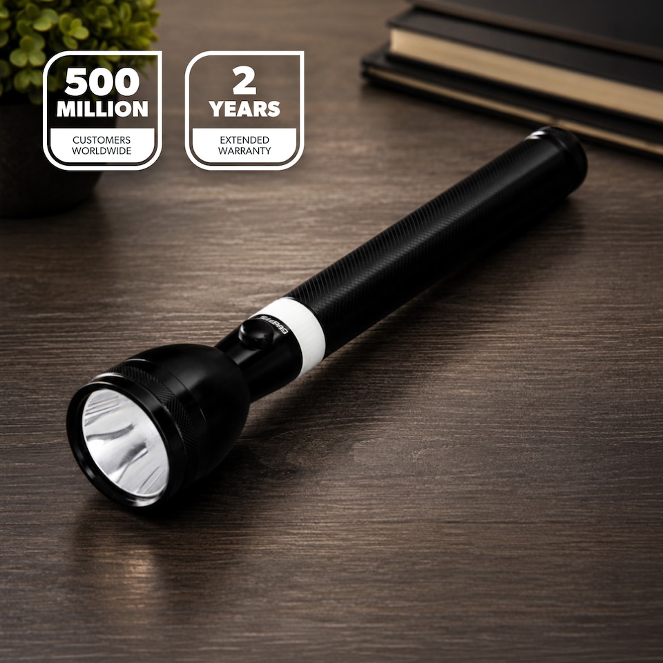 image 1 of GEEPAS Rechargeable LED Torch, 5000mAh Long Battery Life Flashlight
