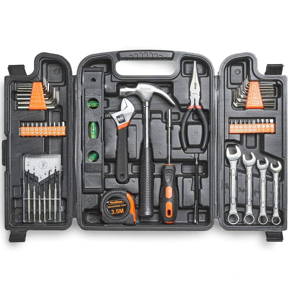 image 1 of VonHaus Household 53pc Tool Kit with Carry Case