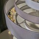 image 3 of ValueLights Pair Of Modern 3 Tone Grey 5 Tier Cylinder Ceiling Pendant Light Shades