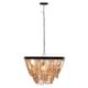 image 1 of Interiors by Premier Wood Bead Chandelier Brown