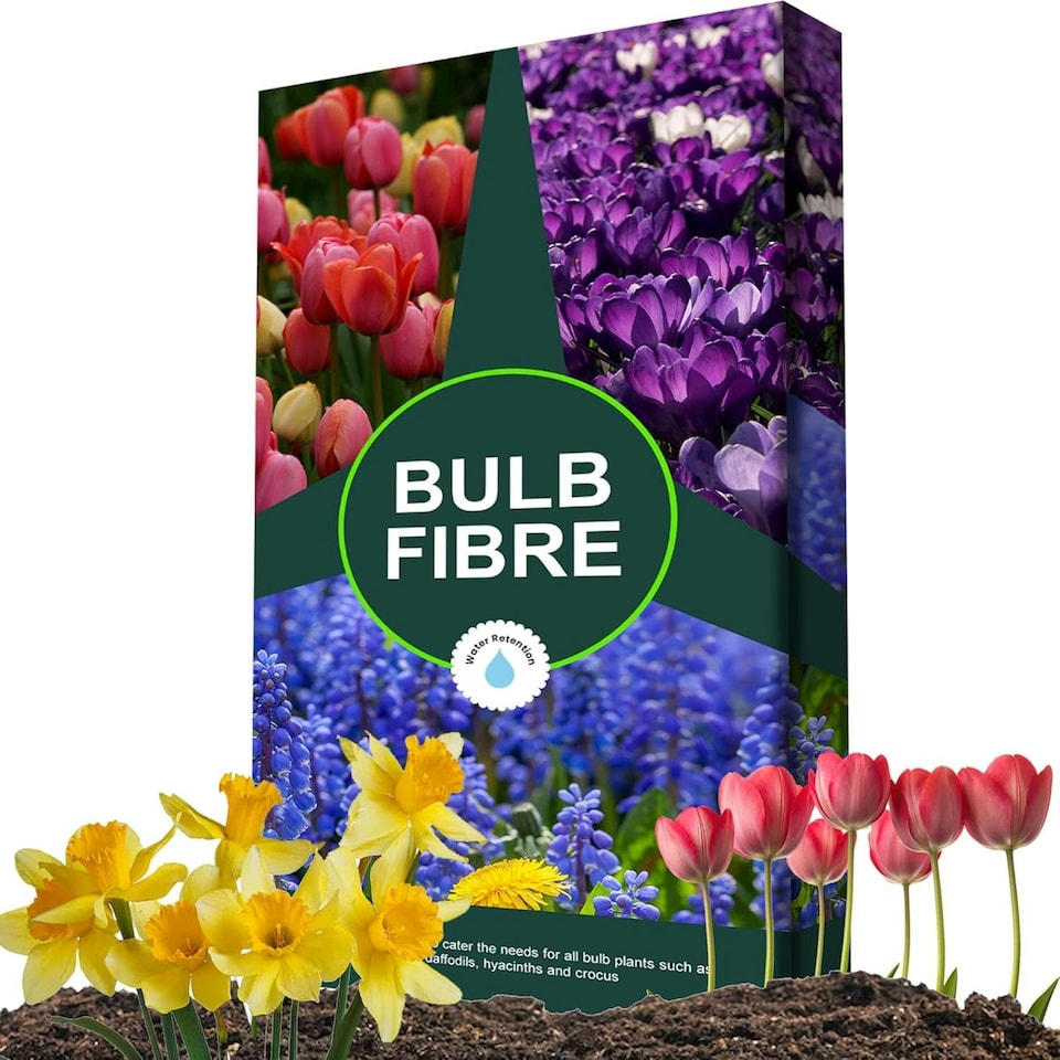 image 1 of 2 x 20 Litre Bulb Fibre Compost With Improved Water Retention For Tulips, Daffodils, Hyacinths & Crocus