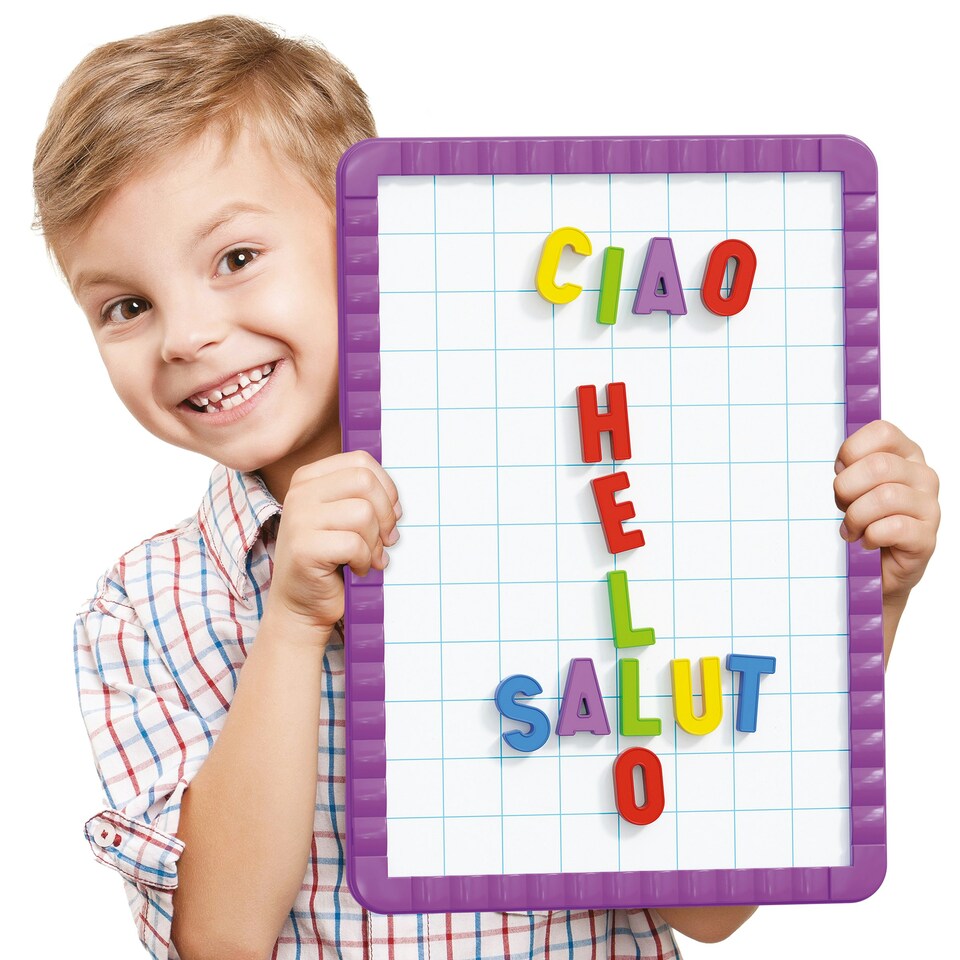 image 1 of Quercetti Magnetic Letters Starter Set 48 Pieces